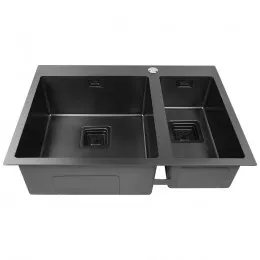 Мойка кухонная нержавеющая сталь WEILOR FILIGRAN WRC DB6950 GRAPHIT