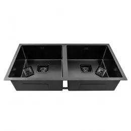 Мойка кухонная нержавеющая сталь WEILOR FILIGRAN WRC TB8945 GRAPHIT