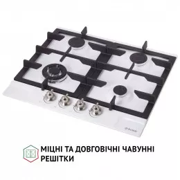 Варильна поверхня на металі PERFELLI HGM 61637 WH RETRO