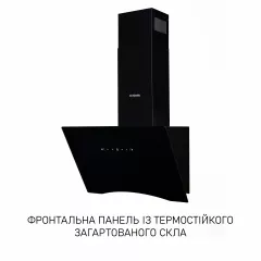 Вытяжка декоративная наклонная Minola HVS 6612 BL 1000 LED