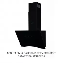 Вытяжка декоративная наклонная Minola HVS 6612 BL 1000 LED