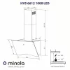 Вытяжка декоративная наклонная MINOLA HVS 6612 WH 1000 LED (Польша)- № 12