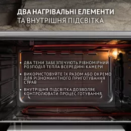 Электрическая печь PERFELLI CLASSIC 37 GREY