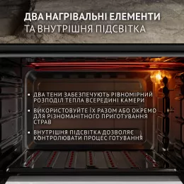 Електрична піч PERFELLI MIRAGE 37 BLACK