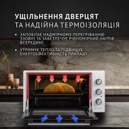 Електрична піч PERFELLI SIERRA 48 WHITE