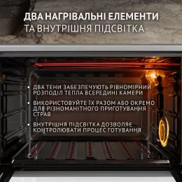 Электрическая печь PERFELLI TRIMO 37 GREY