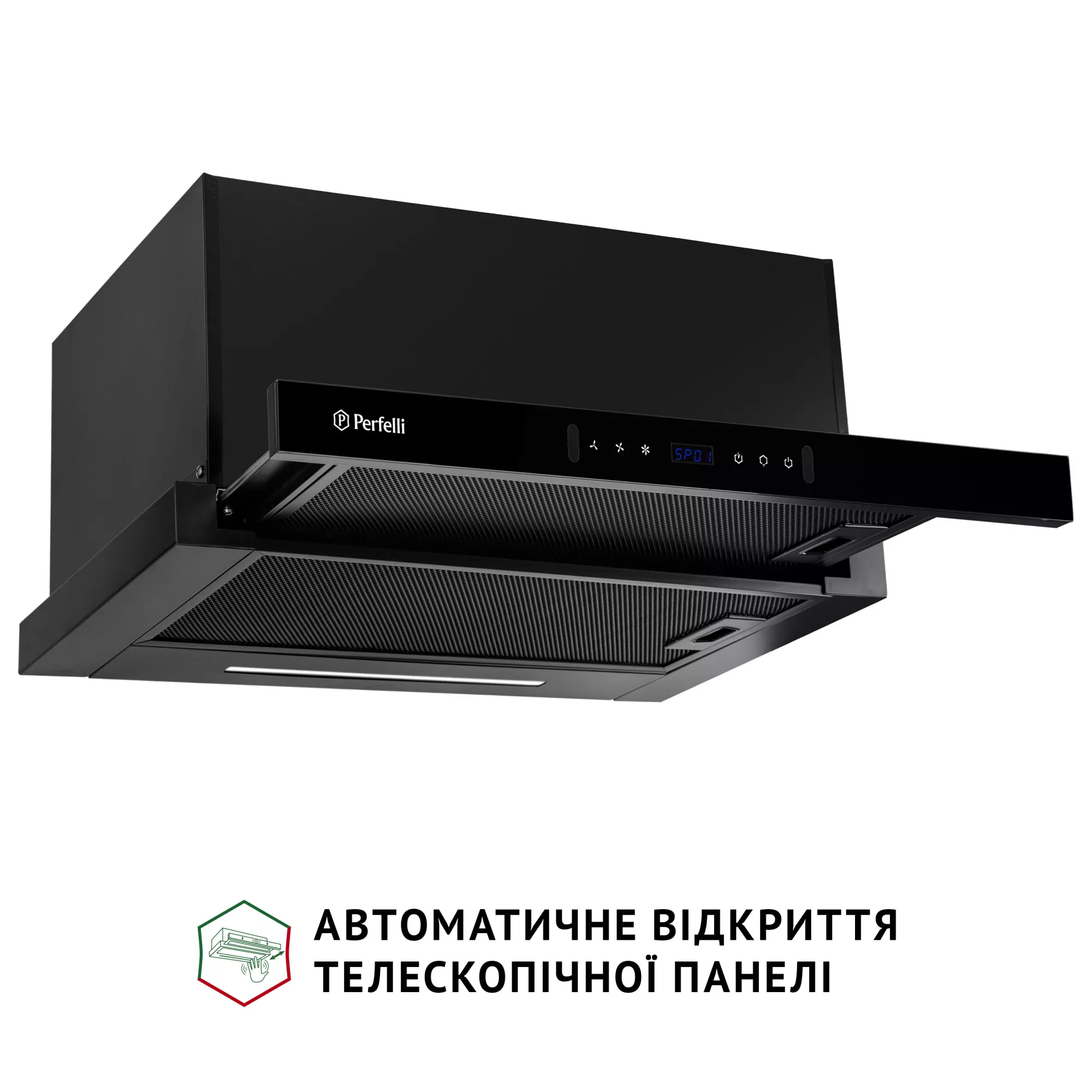 Вытяжка телескопическая PERFELLI ISEO 6PWB NERO - фото 2