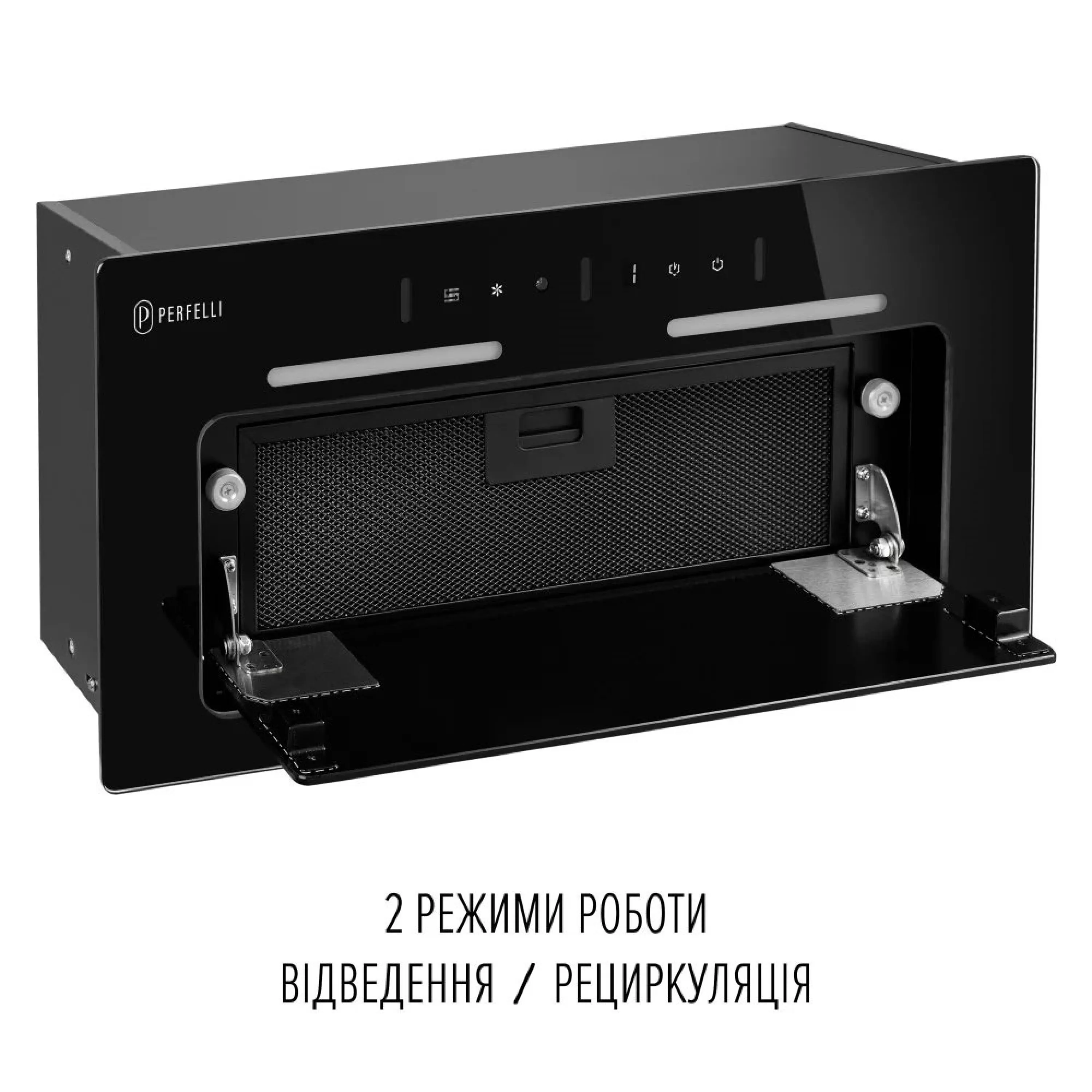 ᐉ Кухонна витяжка PERFELLI NUOVA 6JWRB NERO купити - ціна| AQUILA