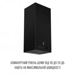 Витяжка пристінна PERFELLI DESIGN QUADRO 36 NERO SILENZIO