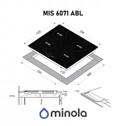 Поверхня індукційна Minola MIS 6071 ABL
