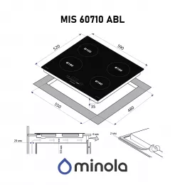 Поверхня індукційна Minola MIS 60710 ABL