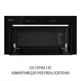 Витяжка повновбудована PERFELLI DESIGN FILINI 5 NW NERO SILENZIO