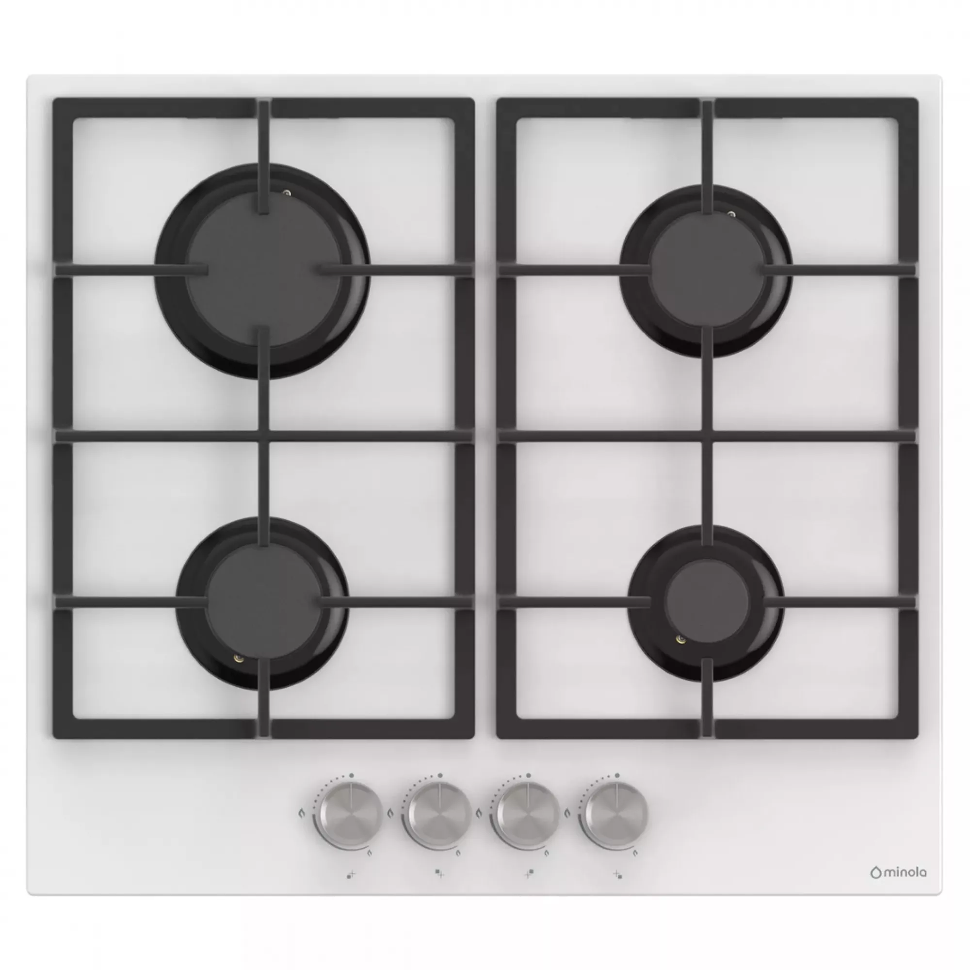 Газовая поверхность на стекле MINOLA MGG 614202 WH (Цвет Белый), Атикул 5905538402263 |  купить на AQUILA.UA - фото 1