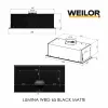 Витяжка повновбудована WEILOR LUMINA WBG 65 BLACK MATTE (Німеччина)- № 17
