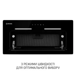 Витяжка повновбудована Minola HBI 6873 BL GLASS 1200 LED Line